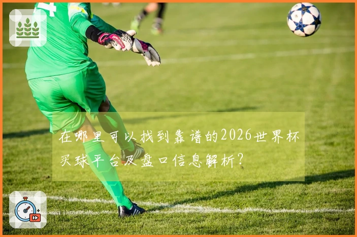 在哪里可以找到靠谱的2026世界杯买球平台及盘口信息解析？