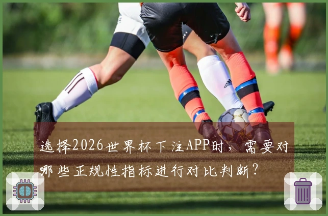 选择2026世界杯下注APP时，需要对哪些正规性指标进行对比判断？