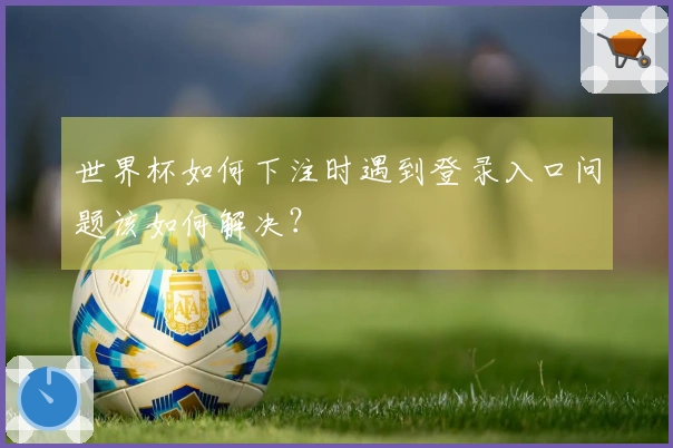 世界杯如何下注时遇到登录入口问题该如何解决？